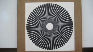 Wolfgang Ludwig - "KS 25" - zeefdruk - 1968 - OpArt - oplage 230 kopen? Bied vanaf 225!