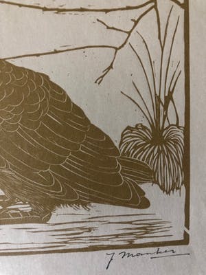 Jan Mankes - Houtsnede kleine kraai kijkend naar mugje - Gesigneerd - 1918 kopen? Bied vanaf 425!