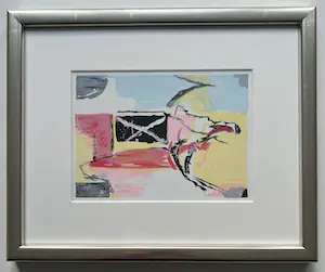 Miguel Ybanez - handgesigneerde litho | 'Zonder titel' (KEURIG INGELIJST) kopen? Bied vanaf 1!