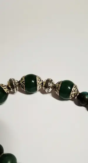 Nieuwe Armband van natuurlijke turquoise en groene Jade de zilveren armband kopen? Bied vanaf 75!