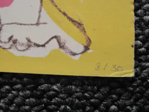 Gijs Assmann - Grote zeefdruk - Kleine oplage (30ex) - "feestelijke ontmoeting" potloodgesigd kopen? Bied vanaf 48!