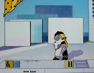 Huibert van Dorp - Zeefdruk: zam zam kopen? Bied vanaf 35!