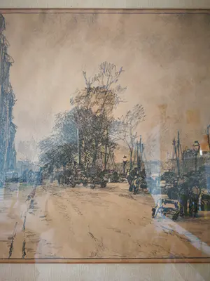 Johan Hendrik van Mastenbroek - Kade Rotterdam. Handgesigneerd. kopen? Bied vanaf 1!