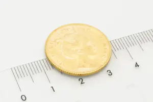 61- Bijzonder in 1898 geslagen gouden munt - "Kroningstientje"  - Wilhelmina kopen? Bied vanaf 400!