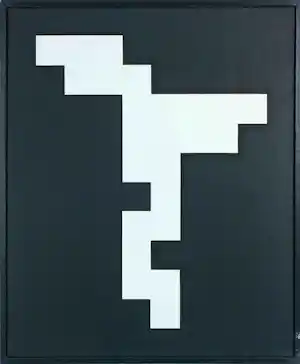 George Meertens - Olieverf op doek, Abstract-geometrische compositie - Ingelijst verkauft für € 110!