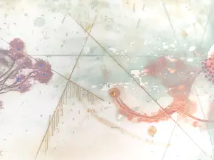 René Carcan - René CARCAN (1925-1993) - "Chants Bleus" - Zeldzaam kunstenaarsbewijs (E/A) - 1990 kopen? Bied vanaf 350!