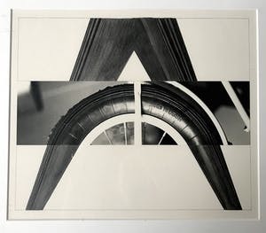 Marc van der Marck - Composition With Wheel No. 3 - Litho Foto Collage - Handgesigneerd kopen? Bied vanaf 35!