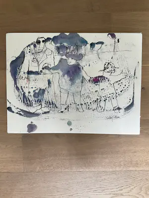 Rudi Pillen - Acryl op papier kaufen? Bieten Sie von 200!