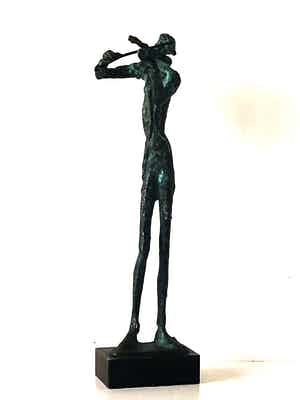 Brons (Onbekend) - De Violist verkocht voor € 50!