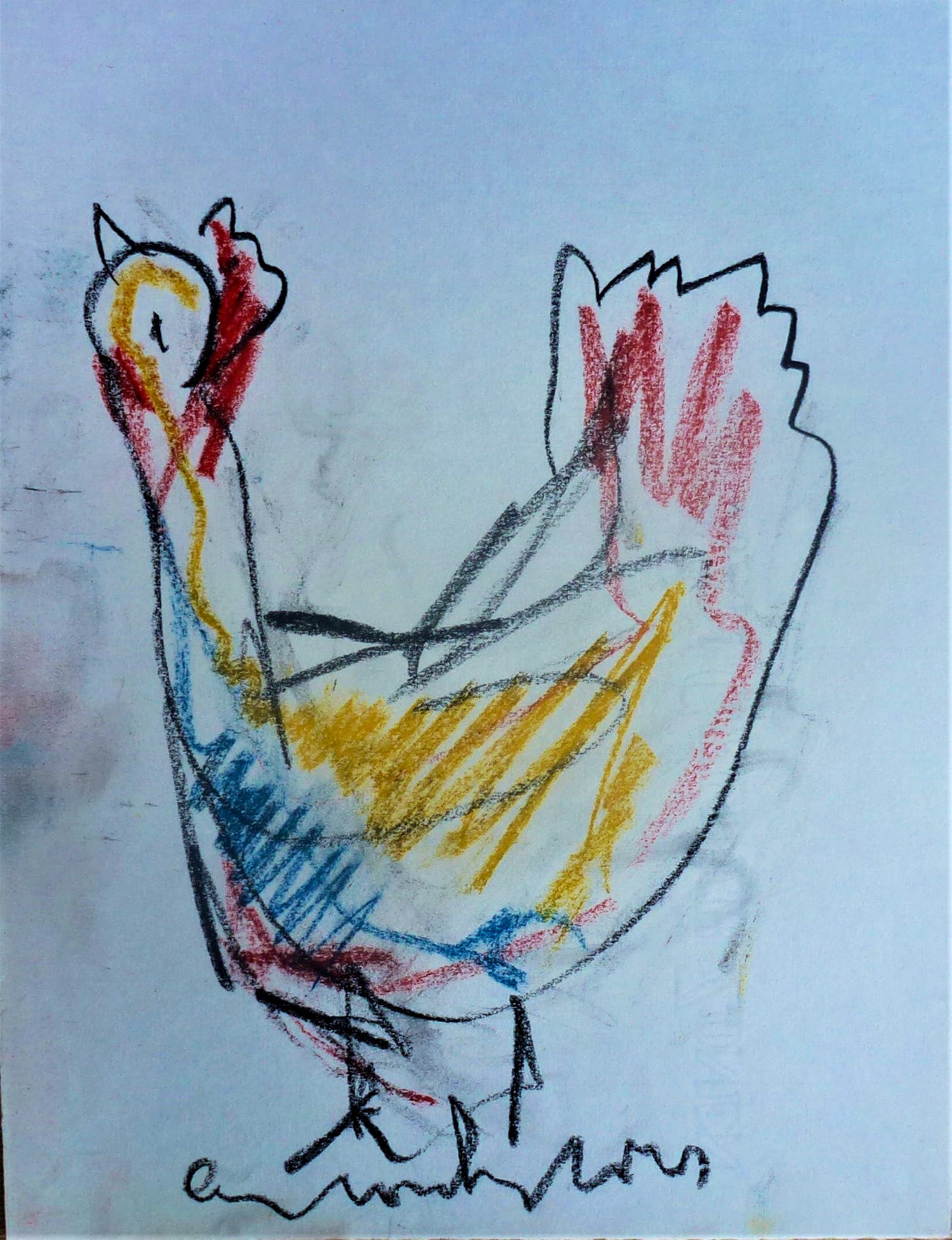 Anton Heyboer - De oer vogel . verkocht voor € 225!