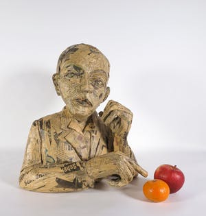 Annette Meincke-Nagy - Groot papier-maché portret van Max Beckmann. kopen? Bied vanaf 500!