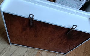 Societe Ceramique - Houten kruidenkast Societe Ceramique Maestricht - zeldzaam ArtDeco motief kopen? Bied vanaf 150!