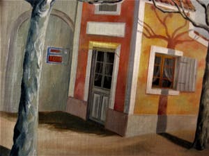 Erna van Mondfrans - Fraai verstild realistisch olieverf "Huis in de Provence Frankrijk" gesigneerd kopen? Bied vanaf 60!