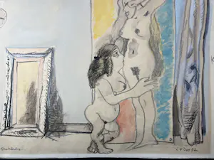 Ed Dukkers - Twee naakten in een interieur kopen? Bied vanaf 100!