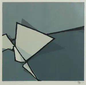 Fon Klement - Boardsnede, Zonder titel - Ingelijst kopen? Bied vanaf 100!