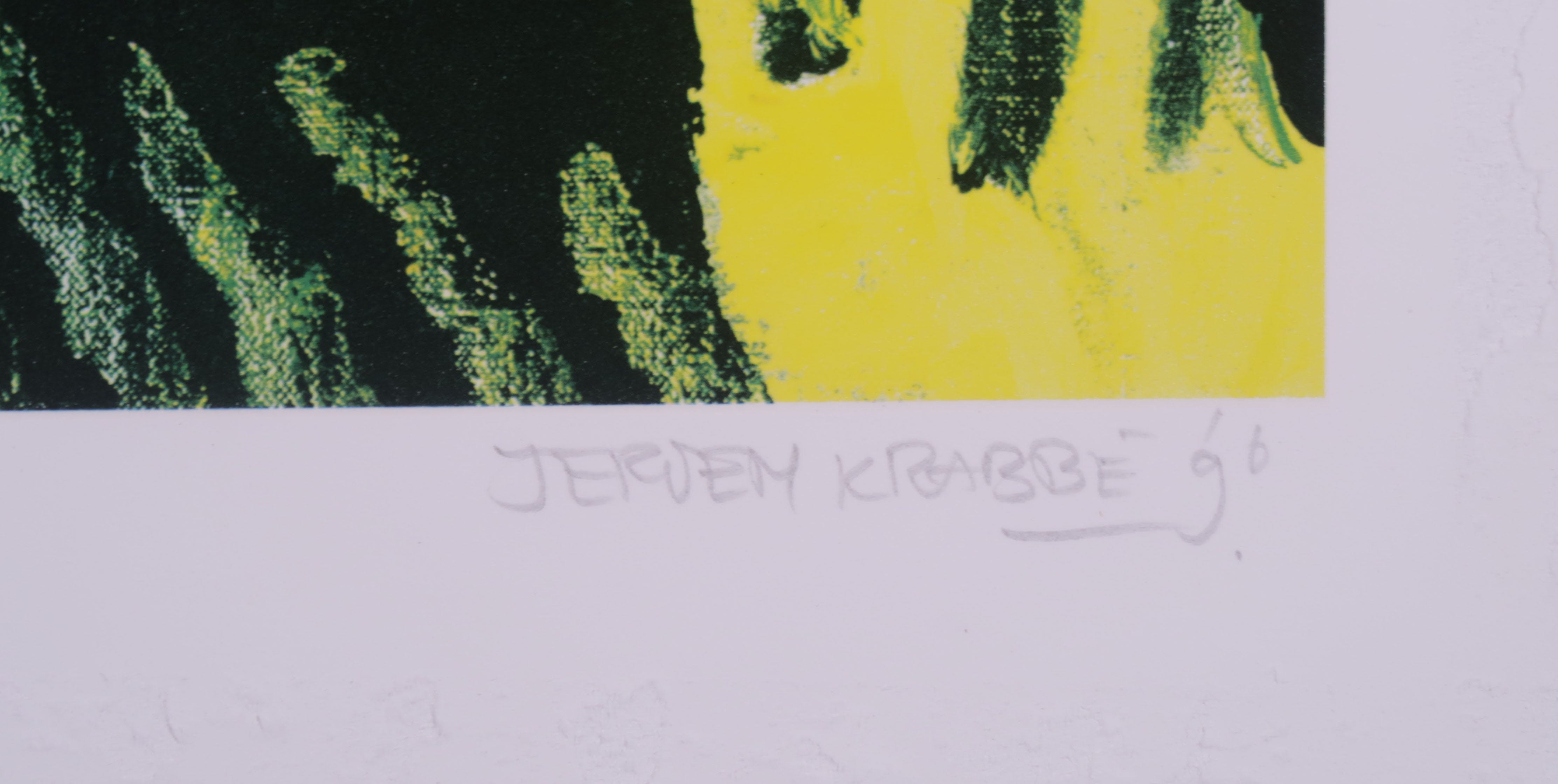 Jeroen Krabbe - Zeefdruk, Zonder titel kopen? Bied vanaf 120!