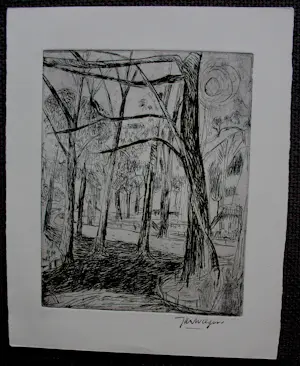 Jan Wiegers - Ets: Sterrenbos Groningen kopen? Bied vanaf 75!