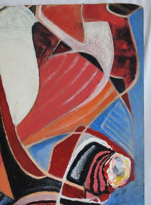 Peter Salentijn - Olieverf op board, ‘Bok’ – 61 x 61 cm kopen? Bied vanaf 1!