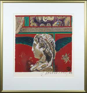 Gerti Bierenbroodspot - Zeefdruk, Zonder titel - Ingelijst verkocht voor € 50!