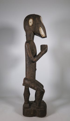 Baule - Hout, Zittend aapfiguur kopen? Bied vanaf 1!