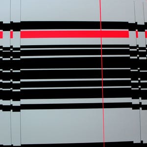 Sonja Vincent-Nienhuis - Zeefdruk: Geometrische compositie - 1975 kopen? Bied vanaf 40!