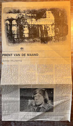Anne Huitema - **Prijs Verlaagd** Koetshuis Aquatint in kleur eigen druk 21/150 kopen? Bied vanaf 25!