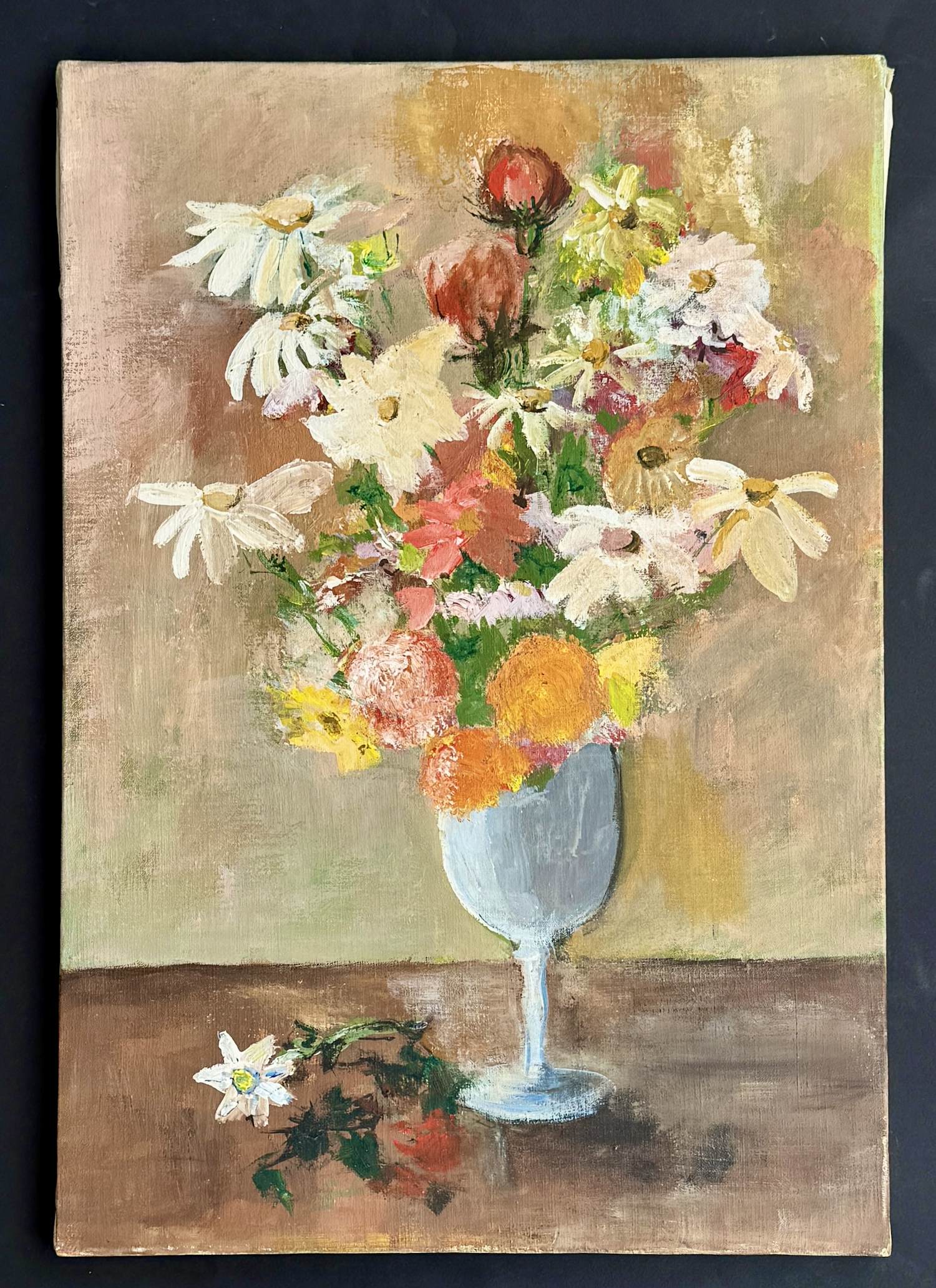 Buy Marie Louise Ogier - Wunderschöner Blumenstrauß - Öl auf Leinwand um 1950? Bid from 350!