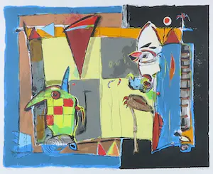 Cor de Jong - Zeefdruk, Ritueel - Ingelijst kopen? Bied vanaf 1!