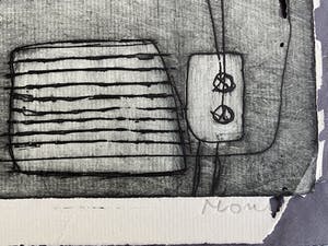 Jan Montyn - klein geheim teken 2/2 eigen coll. 1961 kopen? Bied vanaf 25!