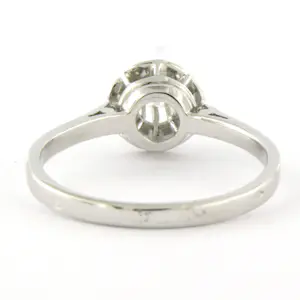 18k witgouden solitair ring met briljant geslepen diamant totaal circa 0,16ct kopen? Bied vanaf 380!