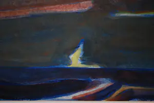 Paul Overhaus - nachtlandschap in maanlicht kopen? Bied vanaf 85!