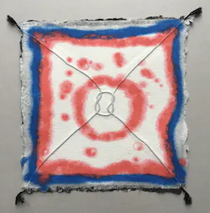 Shinkichi Tajiri - aquagravure ’Knoop’ - minimalistisch en kleurrijk - 1993- oplage 35 kopen? Bied vanaf 375!