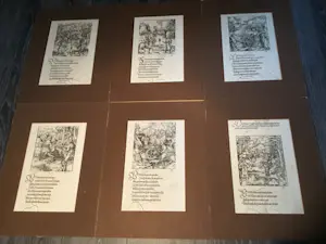 Hans Leonhard Schäufelein - “Theuerdank” set van 6 houtsneden uit 1519. kopen? Bied vanaf 600!