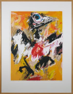 Charlotte Molenkamp - Zeefdruk, Vogel in geel - Ingelijst (Groot) kopen? Bied vanaf 70!