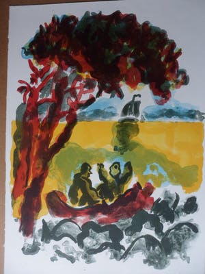 Jan Sierhuis - Litho, zonder titel kopen? Bied vanaf 50!