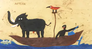 Raymond Waydelich - Carborundum, Afrika - Ingelijst kopen? Bied vanaf 120!