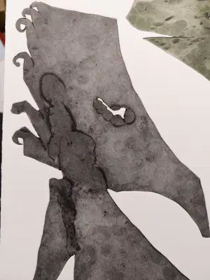 Reinhoud D'Haese - kleurenets, Titel: Rouw, CoBrA, oplage 40 stuks, ingelijst kopen? Bied vanaf 160!