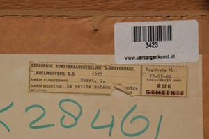 Gunther Borst - La Petite Maison Au Centre, 3/15, 1977 - Linosnede op papier - BKR Den Haag kopen? Bied vanaf 20!