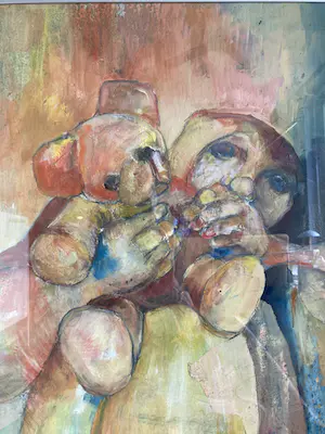 Annica Koot - Acryl op papier z.t. (GROOT) kopen? Bied vanaf 80!