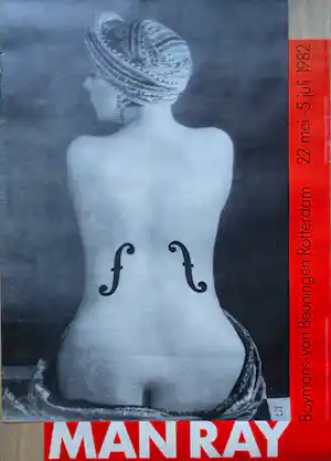 Man Ray - tentoonstellingsaffiche verkauft für € 45!