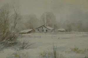 Peter Motz - Winterlandschap kopen? Bied vanaf 200!