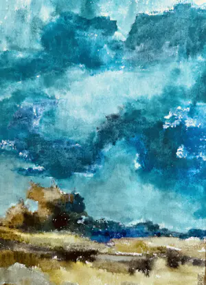 Eugène Eechaut - Bunte abstrakte Landschaft - Pfeiffer Gallery Ausstellung 1977 kopen? Bied vanaf 40!