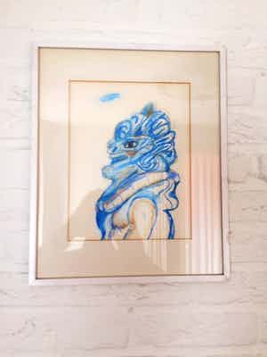 Lucebert - borstbeeld blauw verkocht voor € 500!