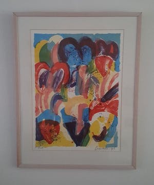 Jan Cremer - Tulpen 2 - zeefdruk met beperkte oplage. kopen? Bied vanaf 245!