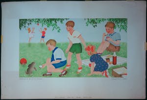 Willy Schermele - Schoolplaat, Kinder pic-nic serie nr.4 uitgever De Muinck kopen? Bied vanaf 1!