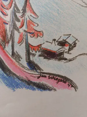 Jan Wiegers - Berglandschap bij Ticino kopen? Bied vanaf 100!