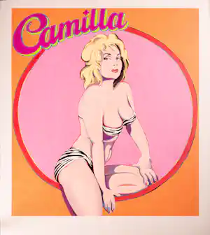 Mel Ramos - Camilla - große Litho, sign.+num., zum SUPERPREIS kaufen? Bieten Sie von 1800!