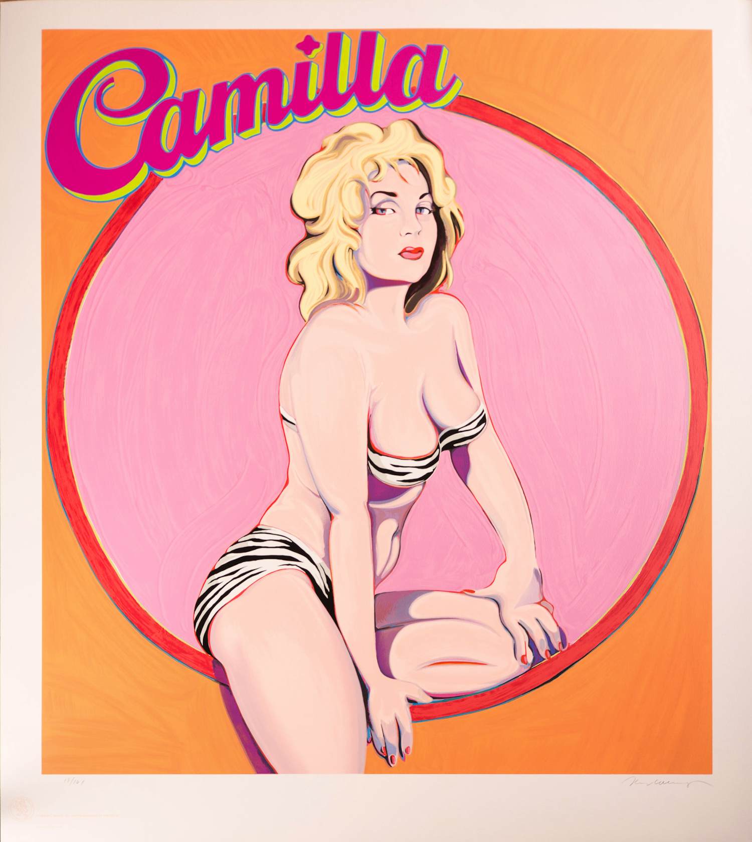 Mel Ramos - Camilla - große Litho, sign.+num., zum SUPERPREIS kopen? Bied vanaf 1800!