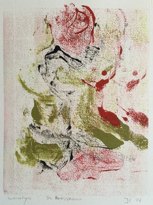 Niet of onleesbaar gesigneerd - De Roosvrouw | monotype - ingelijst kopen? Bied vanaf 1!