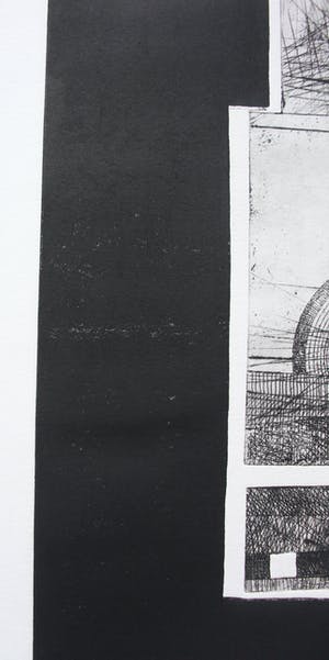 Jan Bernard Meinen - Ets - Abstracte compositie met geometrische vormen: O.K.K kopen? Bied vanaf 49!